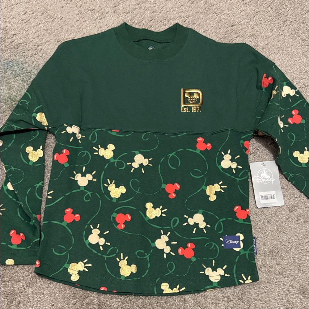 Kids Walt Disney world Christmas spirit jersey
